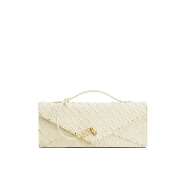 JW PEI Celeste Woven Textured Envelope Top Handle Bag - Ivory