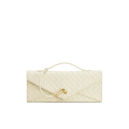 JW PEI Celeste Woven Textured Envelope Top Handle Bag - Ivory