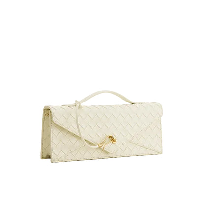JW PEI Celeste Woven Textured Envelope Top Handle Bag - Ivory