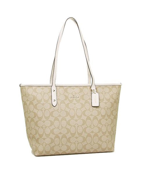 Coach City zip Tote Bag In Signature Canvas