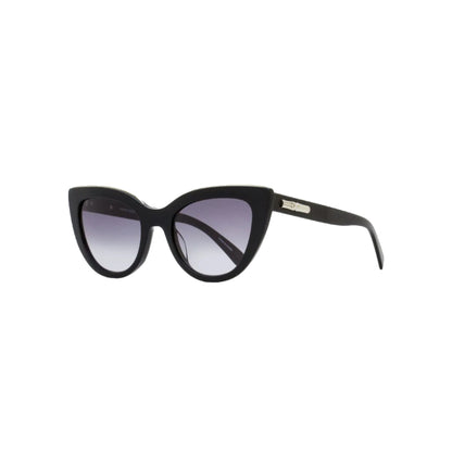 L.o.n.g.c.h.a.m.p Cat-Eye Sunglasses in Black with Gradient Grey Lenses