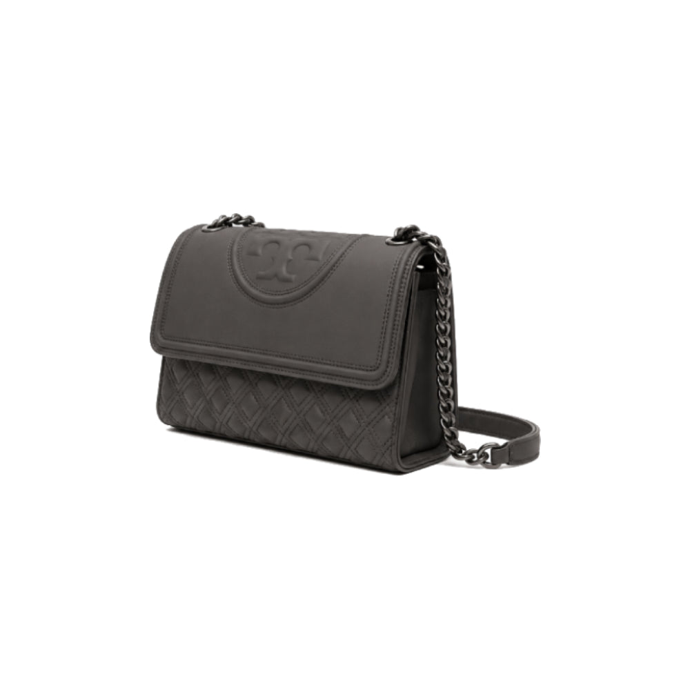 Tory Burch Convertible Shoulder Bag in Matte Gray