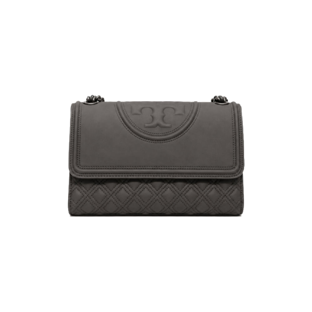 Tory Burch Convertible Shoulder Bag in Matte Gray