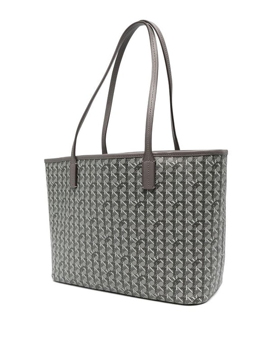 Tory Burch Monogram-pattern coated-canvas tote