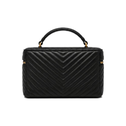 PINKO Classic Vanity Case Handbag In Black