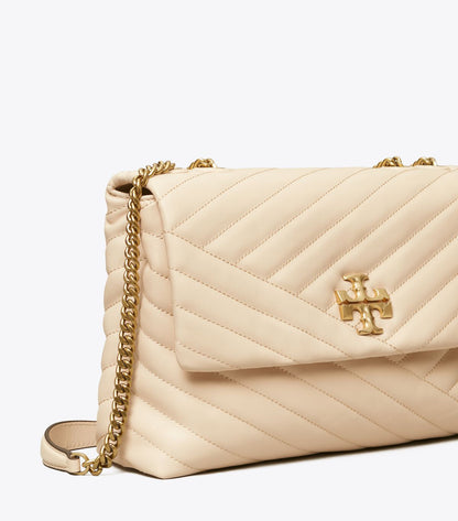 KIRA CHEVRON CONVERTIBLE SHOULDER BAG TORY BURCH