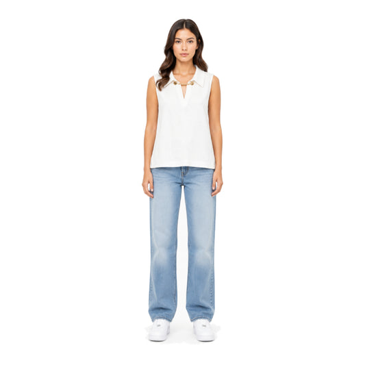 Michael Kors Shirt White Cut Size M