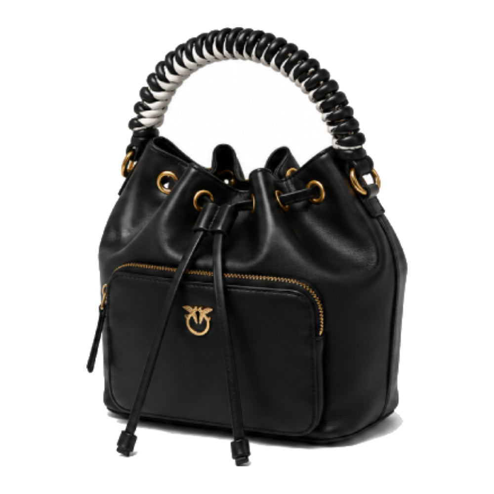 PINKO Cargo Bucket Bag In Black