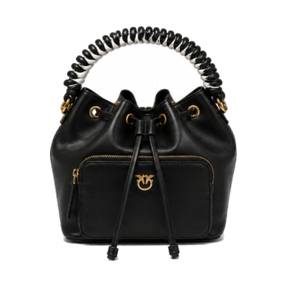 PINKO Cargo Bucket Bag In Black