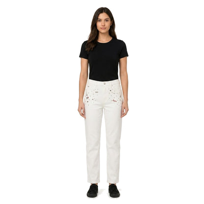 Paints Jeans White