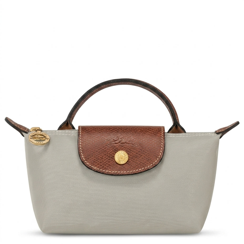 L.O.N.G.C.H.A.M.P LE PLIAGE ORIGINAL POUCH in dove grey