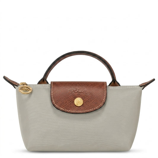 L.O.N.G.C.H.A.M.P LE PLIAGE ORIGINAL POUCH in dove grey