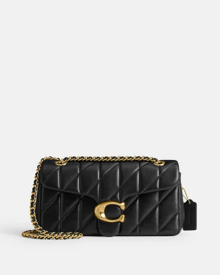 Coach Tabby Shoulder Bag 26  With Pillow Quilting black