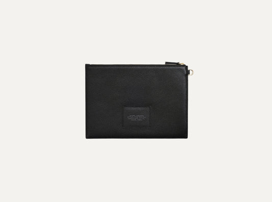 Marc Jacobs The Large Leather Clutch in black
