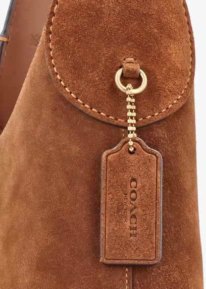 Coach Brooklyn Shoulder Bag 28 in suede material