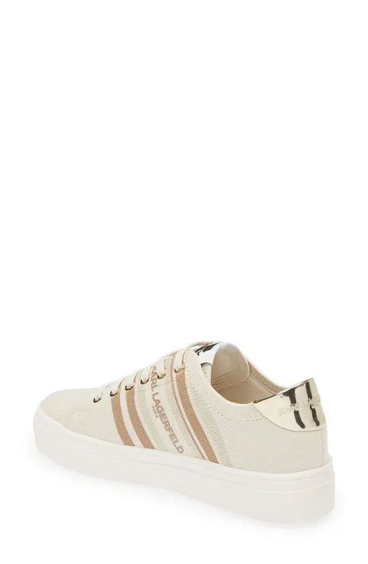 KARL LAGERFELD PARIS 
Cyrilla Knit Sneaker - Ecru size 36