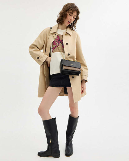 Coach Klare Crossbody Bag In Micro Signature Canvas