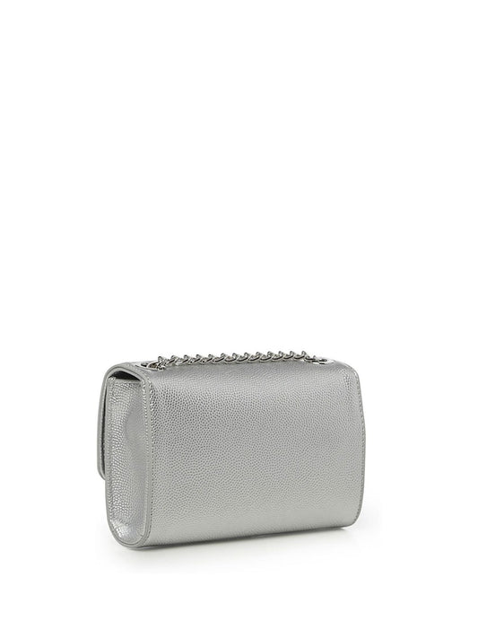 Valentino Silver Divina Cross-Body Chain Tassel Bag