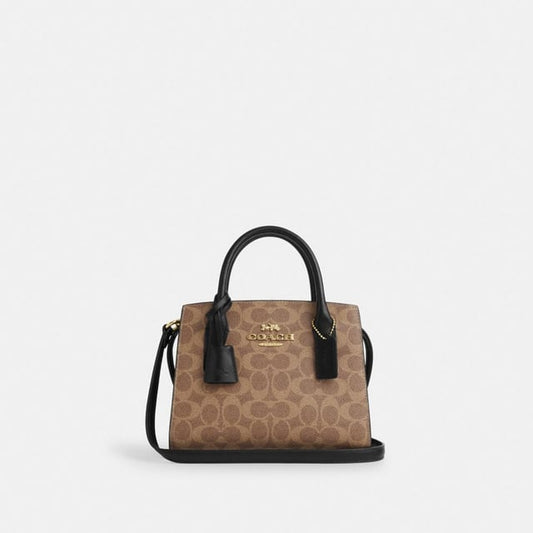 Coach Andrea Carryall Bag In Signature Canvas in beige