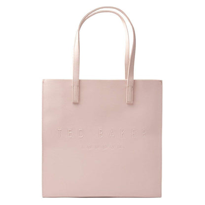 Ted Baker Crosshatch Faux Leather Icon Tote Bag in Pink