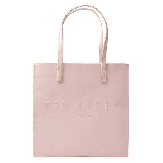 Ted Baker Crosshatch Faux Leather Icon Tote Bag in Pink