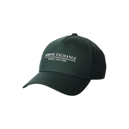 Armani Exchange Logo Baseball Cap In Dark Green