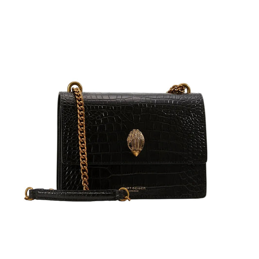 Kurt Geiger Shoreditch Crocodile Embossed Leather Crossbody Bag