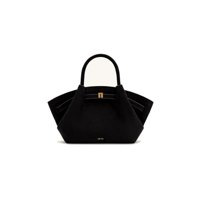 JW PEI Hana Suede Mini Tote Bag in Black