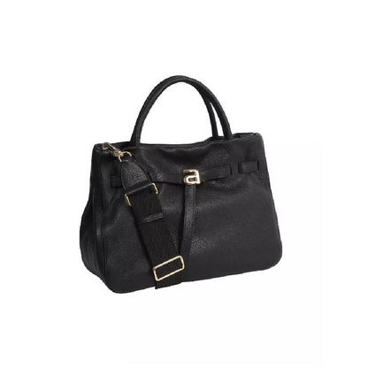 Abro Handbag JILL Medium Leather Dalia Standard in Black
