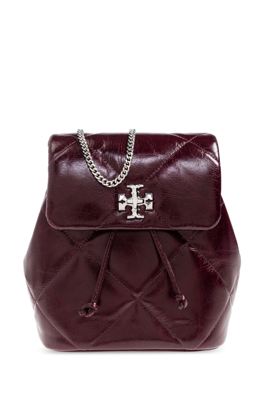 Tory Burch BURGUNDY Leather backpack Kira Diamond