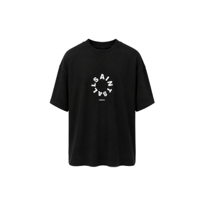 AllSaints Circular Logo T-Shirt In Black