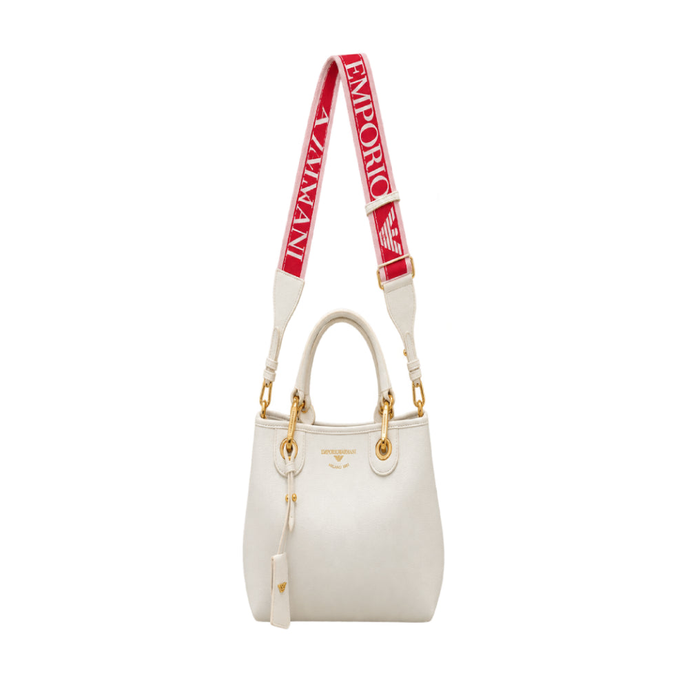 Emporio Armani Bucket Bag In White
