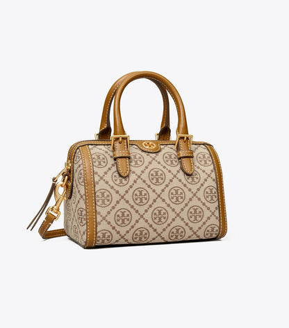 PETITE T MONOGRAM BARREL BAG TORY BURCH