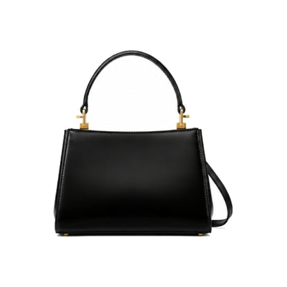 Tory Burch Eleanor Satchel Bag In Black
