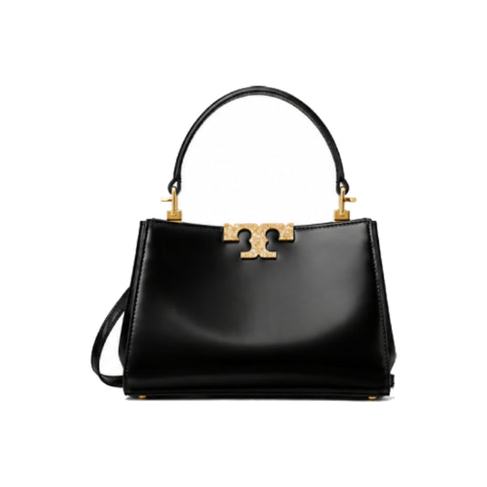 Tory Burch Eleanor Satchel Bag In Black