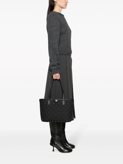Tory Burch small T Monogram zip tote bag