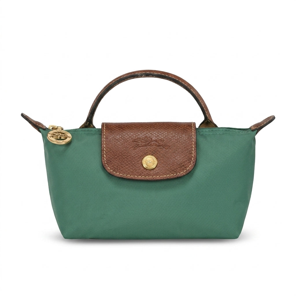 L.O.N.G.C.H.A.M.P LE PLIAGE ORIGINAL POUCH in sage green