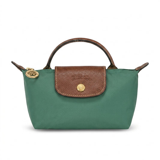 L.O.N.G.C.H.A.M.P LE PLIAGE ORIGINAL POUCH in sage green