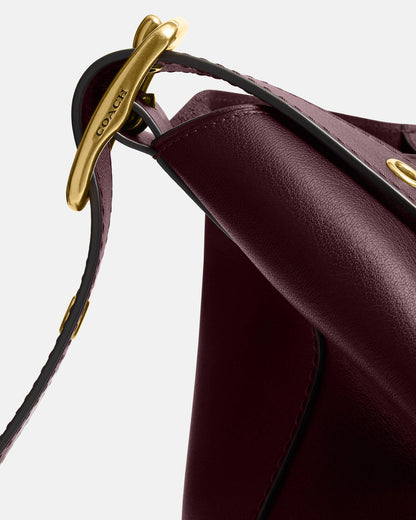 Coach Bleecker Bucket Bag in Burgundy