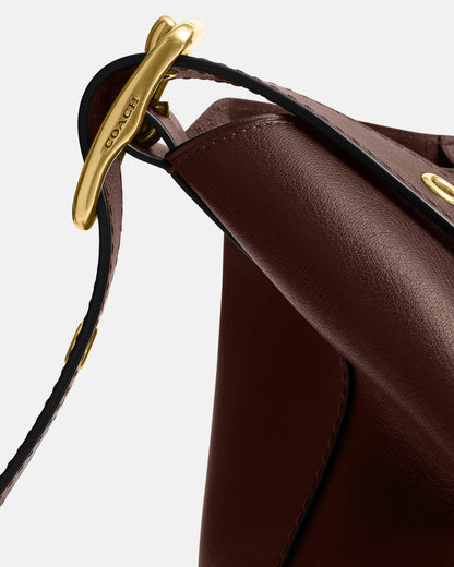 Coach Bleecker Bucket Bag in dark brown