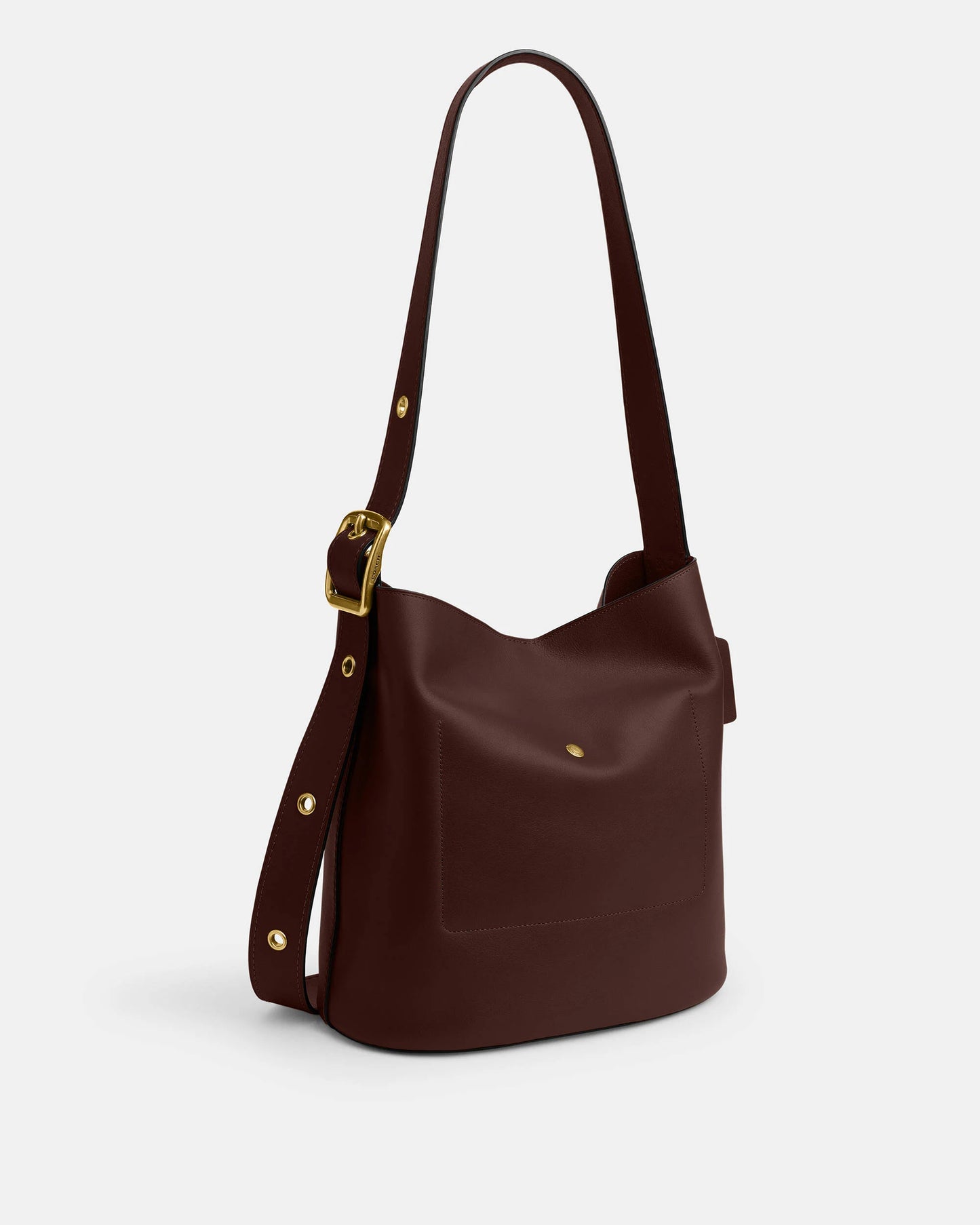 Coach Bleecker Bucket Bag in dark brown