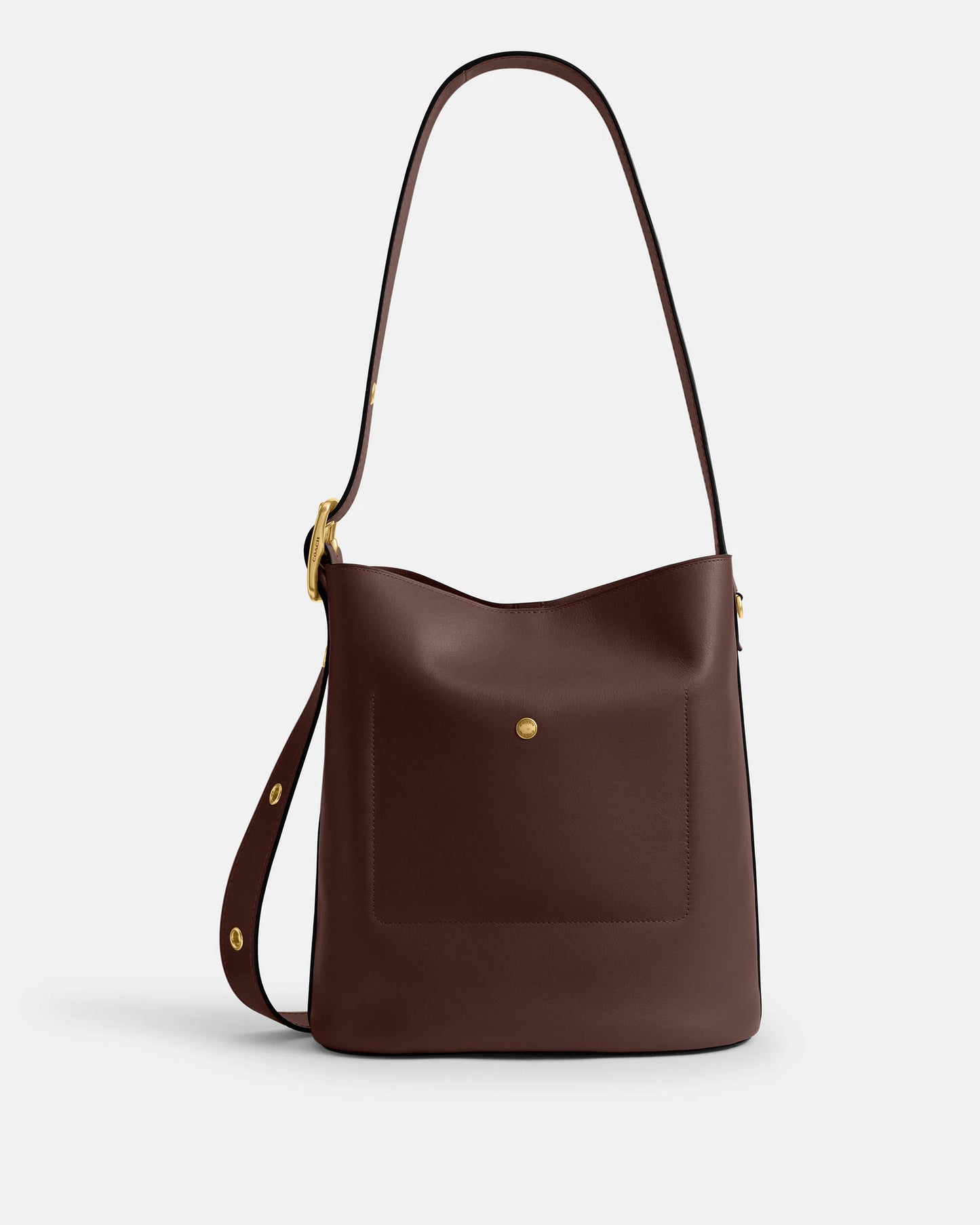 Coach Bleecker Bucket Bag in dark brown