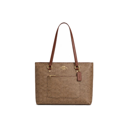 Coach Station Tote Bag Signature Canvas in Brown