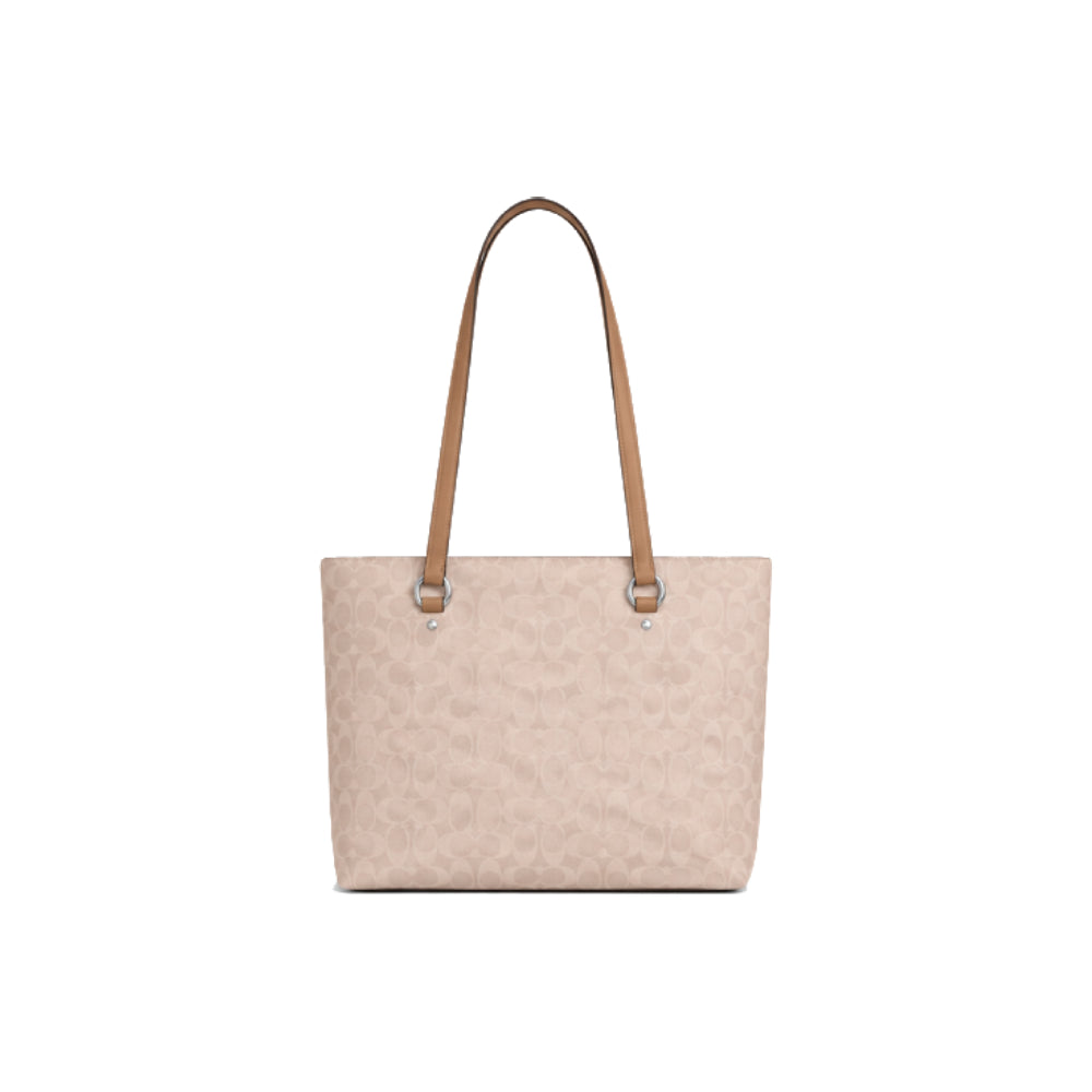 Coach City Tote Bag in Signature Canvas in Chalk