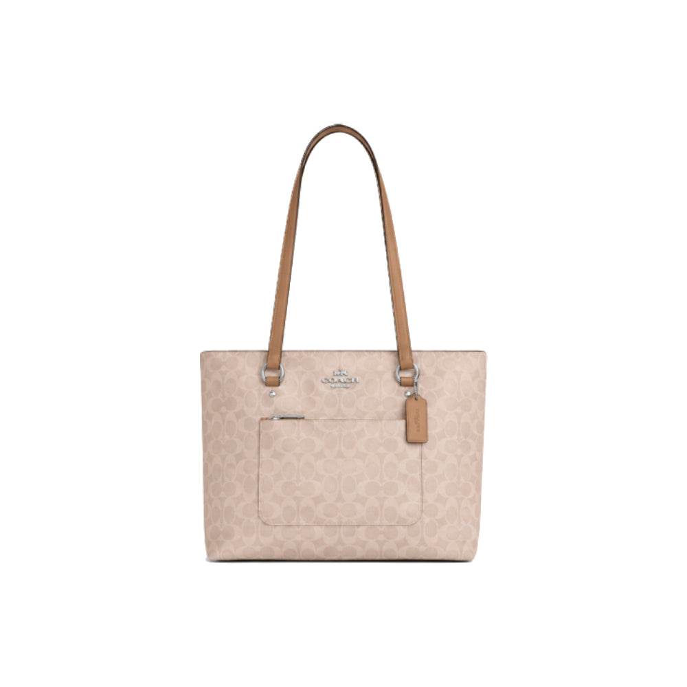 Coach City Tote Bag in Signature Canvas in Chalk