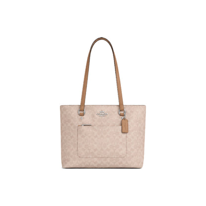 Coach City Tote Bag in Signature Canvas in Chalk