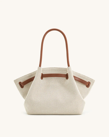 JW PEI Hana Tote Bag - Brown Canvas