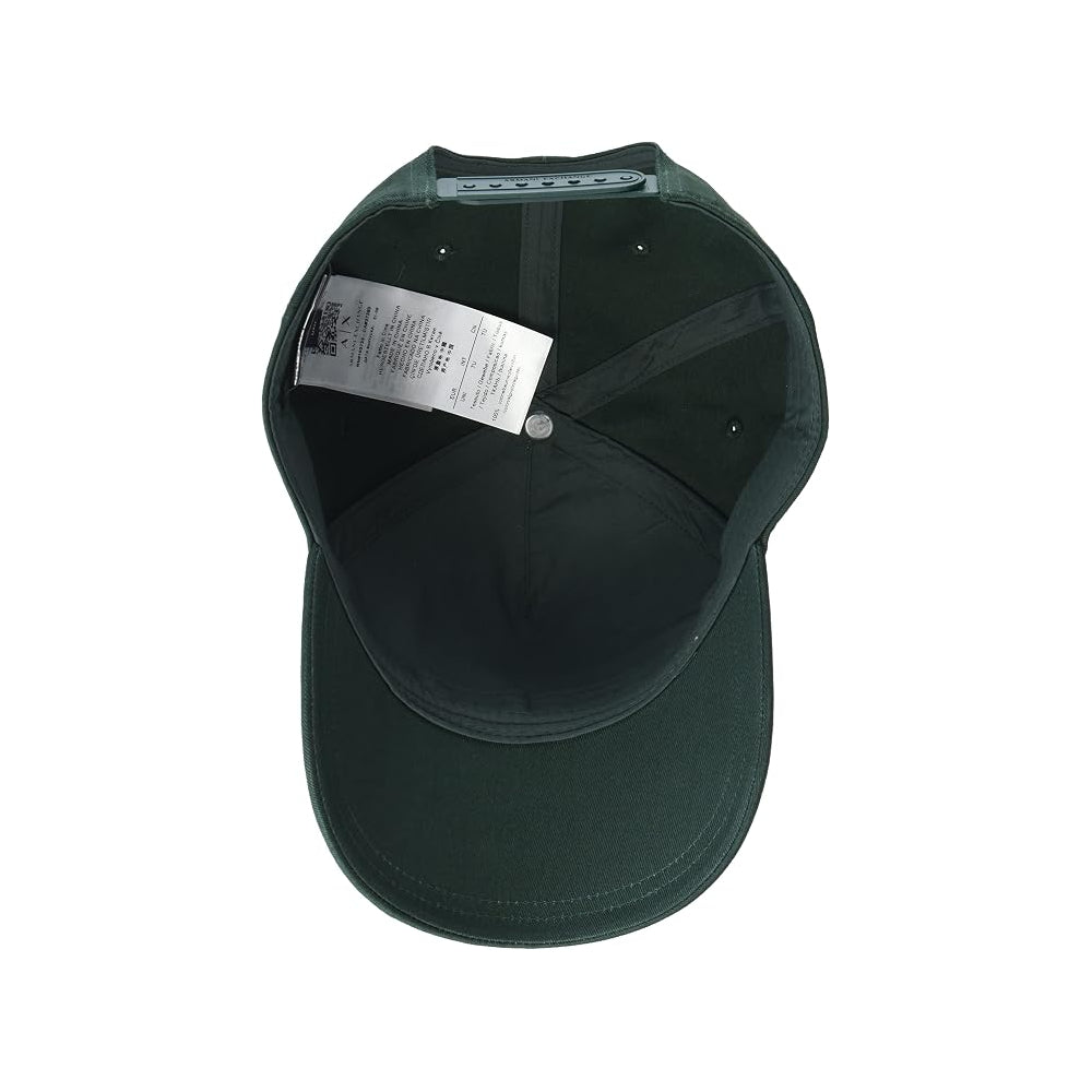Armani Exchange Logo Baseball Cap In Dark Green