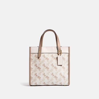 Coach Field Tote 22 With Horse And Carriage Print