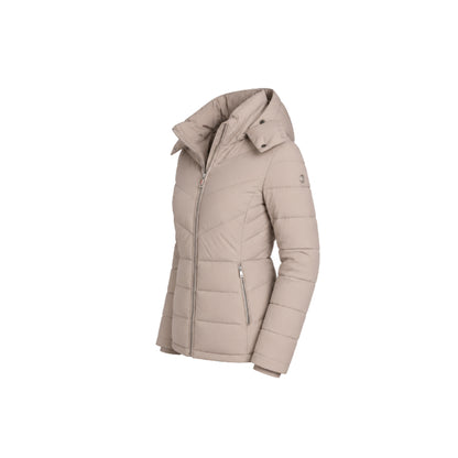 Calvin Klein Hooded Puffer Jacket in Baige